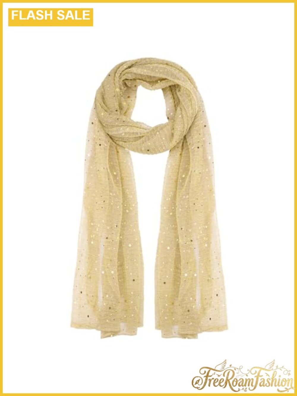 Sequin Silk Mesh Sheer Long Scarf Shawl Wrap Headscarf Women Sparkly